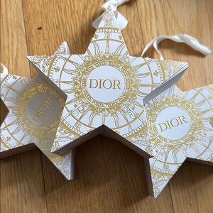 Dior Luxurious Gold and White Star Ornament